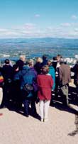Guided tour of Canberra led by Professor James Weirick at Mount Ainslie, 1998