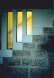 Fishwick House interior wall of stairs, 1990s.